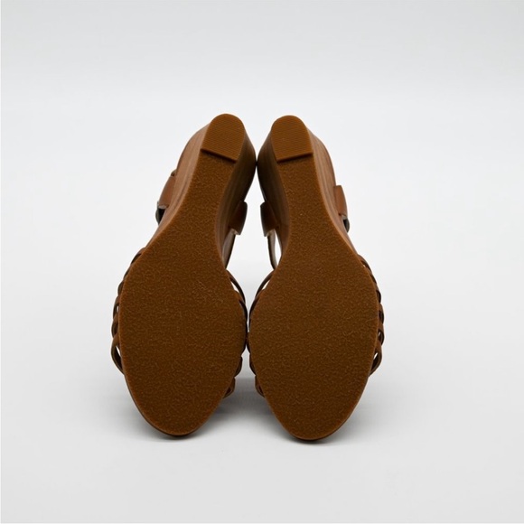 SUSINA Terra Wedge Sandal Cognac Quarter Strap - Picture 6 of 6